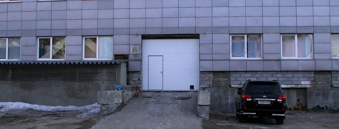 Секционные промышленные ворота для ледового дворца фото 2